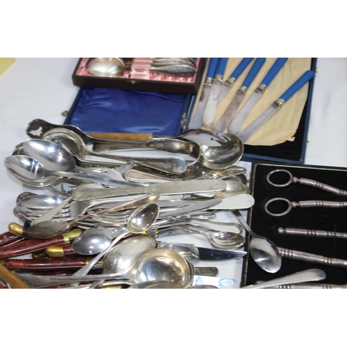 510 - QUANTITY OF CASED AND LOOSE CUTLERY