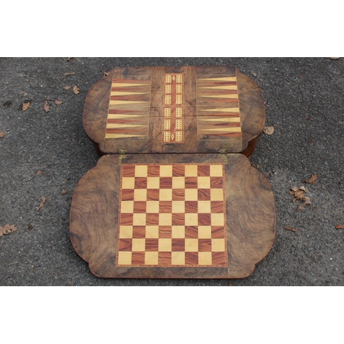 11 - ANTIQUE GAMES TABLE