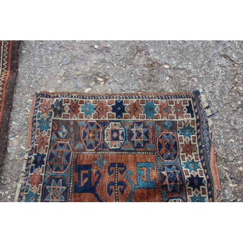 276 - 2 X VINTAGE MIDDLE EASTERN RUGS 
165 X 90CM