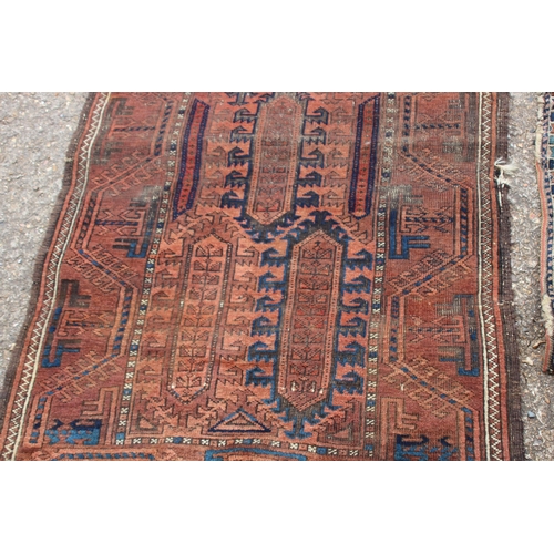 276 - 2 X VINTAGE MIDDLE EASTERN RUGS 
165 X 90CM