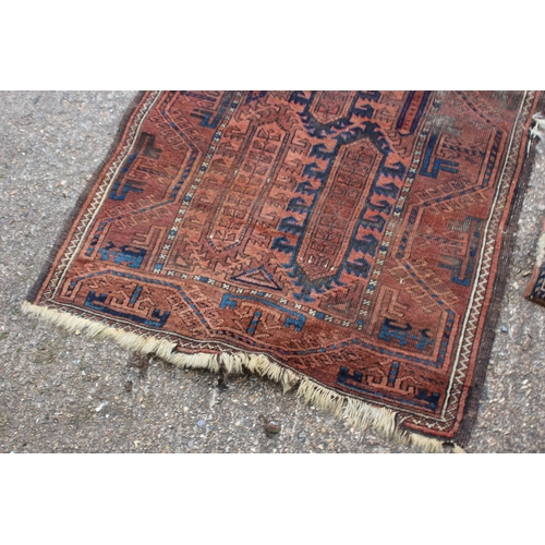 276 - 2 X VINTAGE MIDDLE EASTERN RUGS 
165 X 90CM