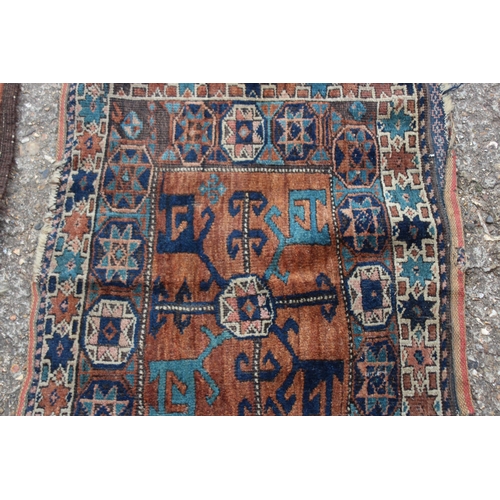 276 - 2 X VINTAGE MIDDLE EASTERN RUGS 
165 X 90CM