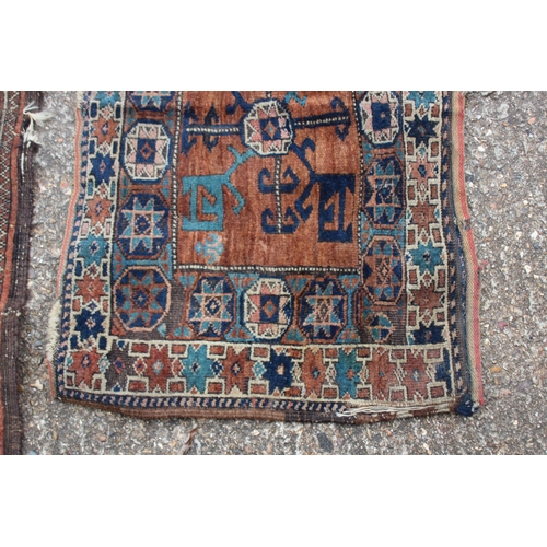 276 - 2 X VINTAGE MIDDLE EASTERN RUGS 
165 X 90CM