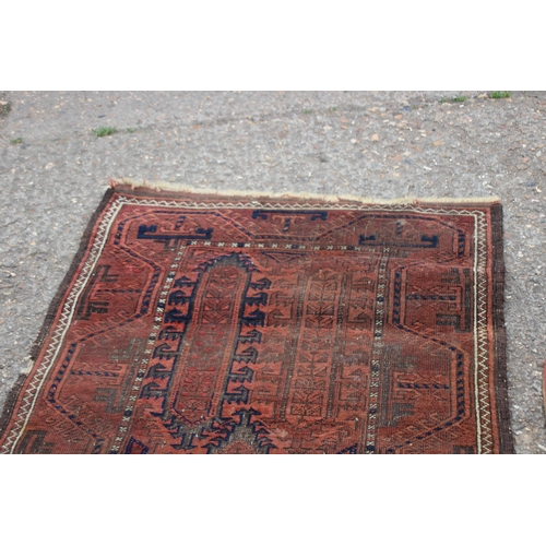 276 - 2 X VINTAGE MIDDLE EASTERN RUGS 
165 X 90CM