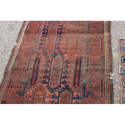 276 - 2 X VINTAGE MIDDLE EASTERN RUGS 
165 X 90CM