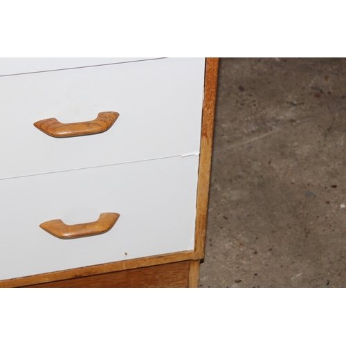 52 - G PLAN E GOMME CHEST OF DRAWERS AND TALL BOY
76 X 46 X 85CM