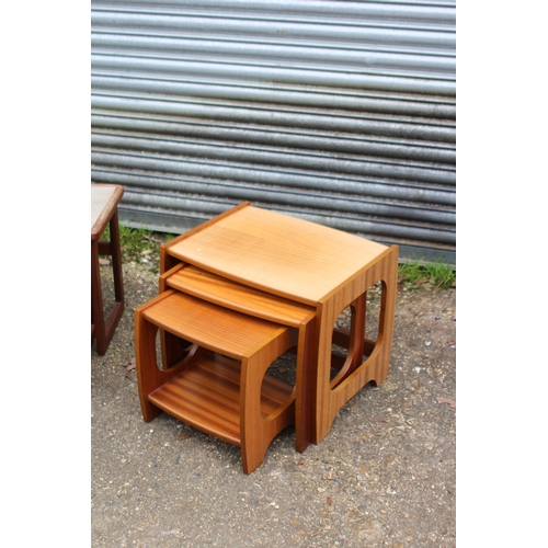 65 - 2 X RETRO NEST OF TABLES 
55 X 33 X 43CM