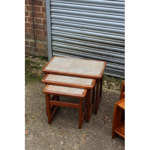 65 - 2 X RETRO NEST OF TABLES 
55 X 33 X 43CM