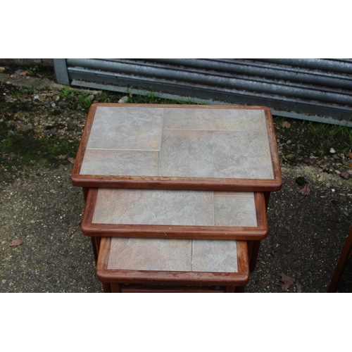 65 - 2 X RETRO NEST OF TABLES 
55 X 33 X 43CM