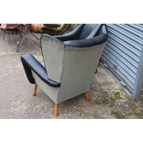 66 - 2 X 1950'S ARMCHAIRS 
62 X 64 X 100CM