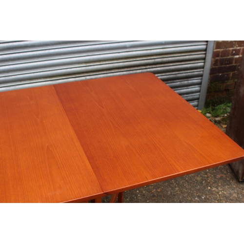 69 - RETRO DROP LEAF TABLE AND 4 CHAIRS 
144 X 83 X 74CM