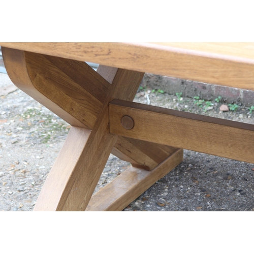 73 - LARGE OAK  DINING TABLE 
180 X 100 X 77CM