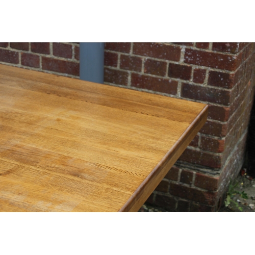 73 - LARGE OAK  DINING TABLE 
180 X 100 X 77CM