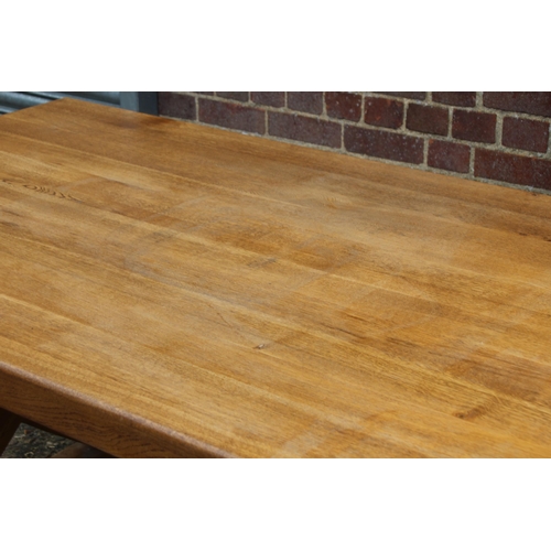 73 - LARGE OAK  DINING TABLE 
180 X 100 X 77CM