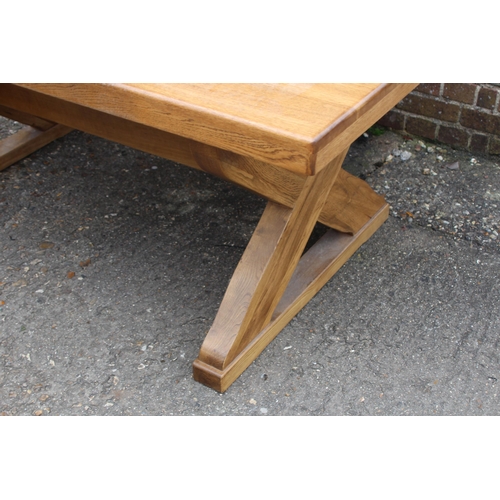 73 - LARGE OAK  DINING TABLE 
180 X 100 X 77CM