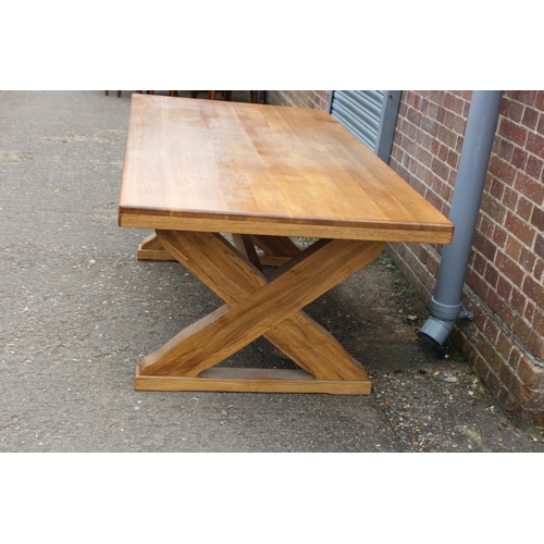 73 - LARGE OAK  DINING TABLE 
180 X 100 X 77CM