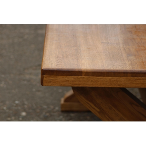 73 - LARGE OAK  DINING TABLE 
180 X 100 X 77CM