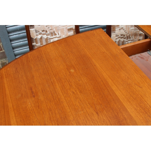 74 - G PLAN  FRESCO DINING TABLE AND 6 CHAIRS 
95 X 70 X 166CM