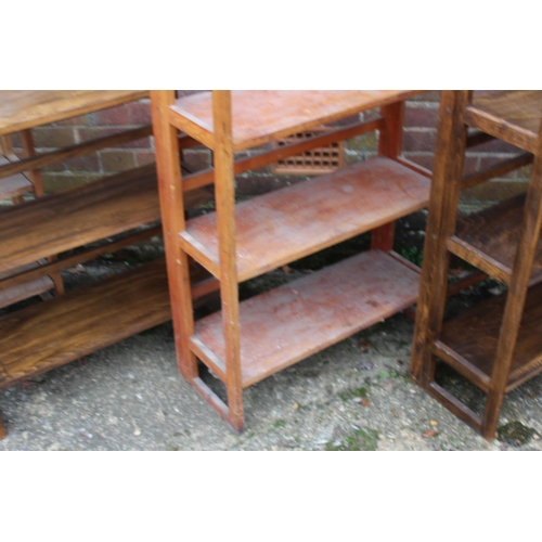 78 - 4 X FOLDING SHELVES 
71 X 30 X 95CM