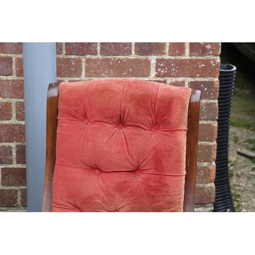 79 - 2 X ANTIQUE ARMCHAIRS
67 X 72 X 95CM