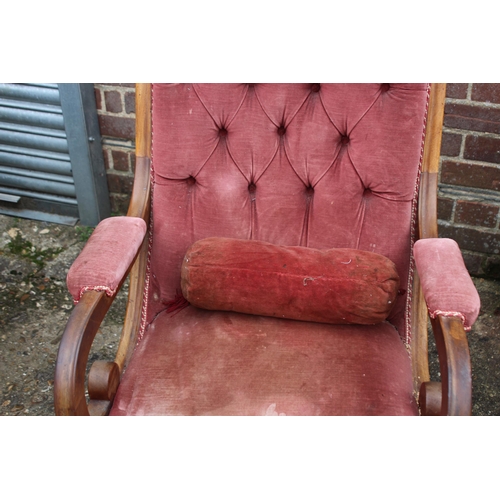 79 - 2 X ANTIQUE ARMCHAIRS
67 X 72 X 95CM