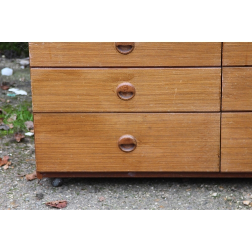 82 - SCHREIBER MULTI CHEST, AVALON CHEST OF DRAWERS AND TEAK SIDEBOARD
96 X 44 X 84CM