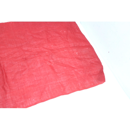 902 - EARLY 20TH CENTURY RED ENSIGN FLAG SHOWING SIGNS OF WEAR AND AGE 
86 X 46CM