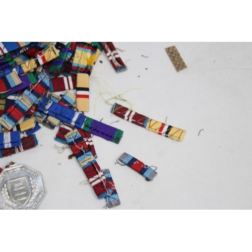 903 - LARGE QUANTITY OF WWII MILITARY RIBBONS