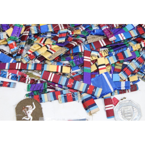 903 - LARGE QUANTITY OF WWII MILITARY RIBBONS