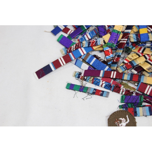 903 - LARGE QUANTITY OF WWII MILITARY RIBBONS