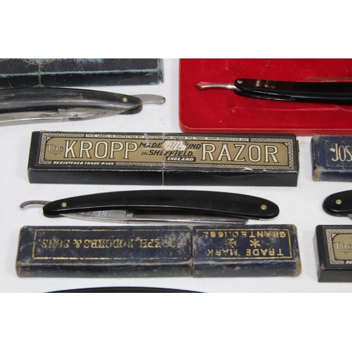 1029 - QUANTITY OF VINTAGE CUT THROAT RAZORS