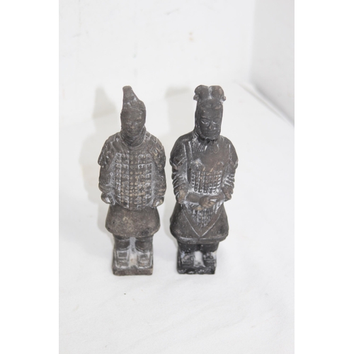 361 - SELECTION OF ORIENTAL FIGURES 
26CM