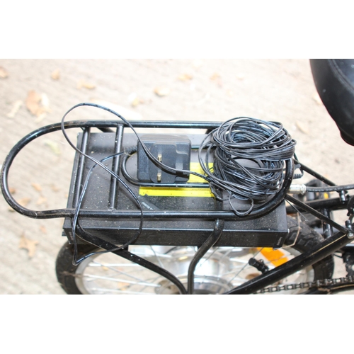 148 - FOLDING ZIPPER ELECTRIC BIKE WITH HELMET AND CHARGER UNIT