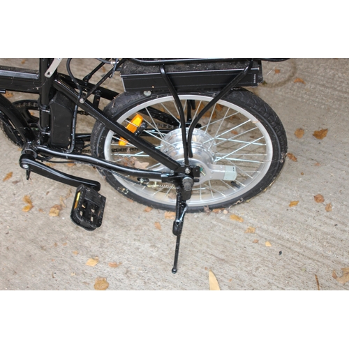 148 - FOLDING ZIPPER ELECTRIC BIKE WITH HELMET AND CHARGER UNIT