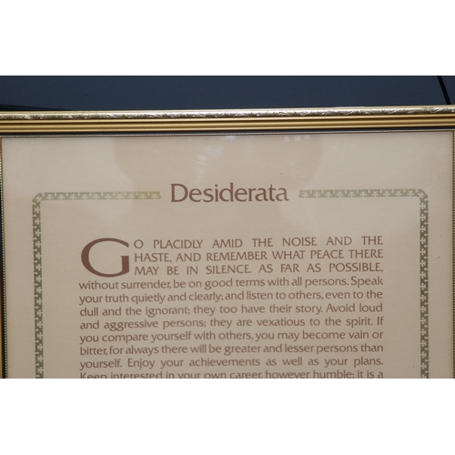 197 - 4 INTERESTING PICTURES INCLUDING DESIDERATA