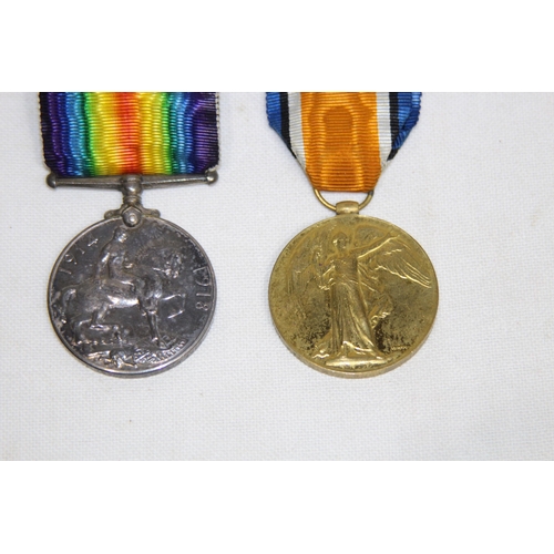 911 - 2 X WWI MEDALS 5467 PTE W.A  HAYES 4-LOND REG