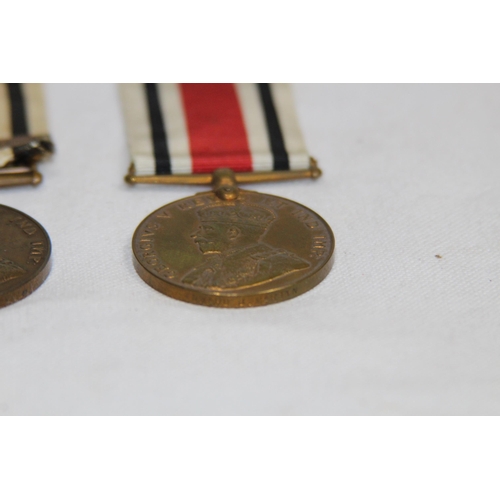 914 - 2 X SPECIAL CONSTABULARY MEDALS SIGNED GEORGE F MILLER AND SERGT EDWARD J MARTIN