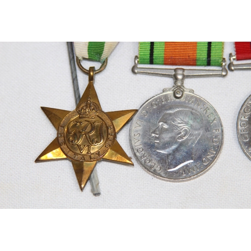 917 - 3 X WWII MEDALS UNSIGNED