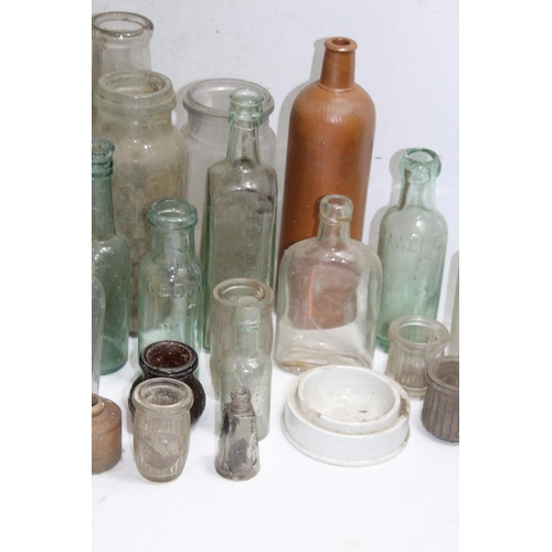 363 - QUANTITY OF ANTIQUE AND VINTAGE BOTTLES ETC
36CM