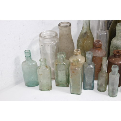 363 - QUANTITY OF ANTIQUE AND VINTAGE BOTTLES ETC
36CM