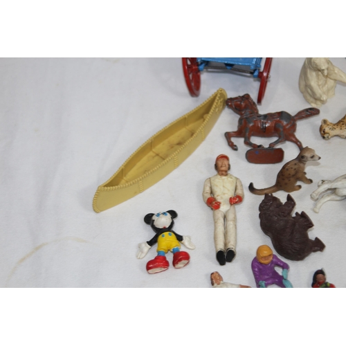 782 - QUANTITY OF FIGURES INCLUDING BRITAINS FARM AND ZOO