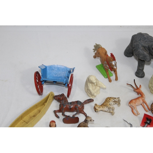 782 - QUANTITY OF FIGURES INCLUDING BRITAINS FARM AND ZOO