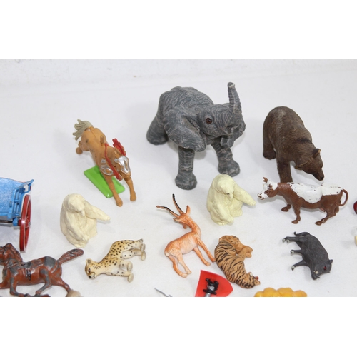 782 - QUANTITY OF FIGURES INCLUDING BRITAINS FARM AND ZOO