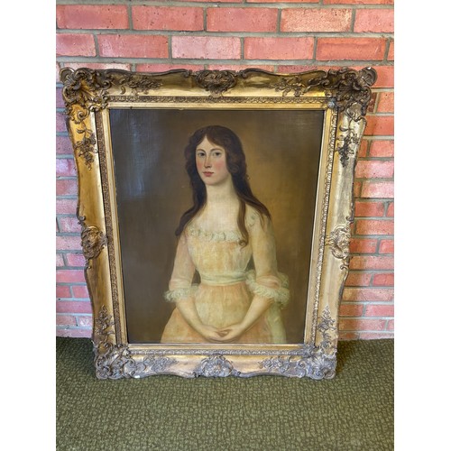 182 - ANTIQUE PORTRAIT OF RACHEL STEWART
150 X 96CM