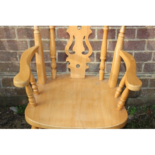 102 - 3X PINE CARVER CHAIRS  PLUS 1 OTHER
47 X 54 X 85CM