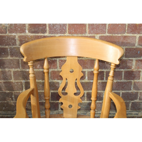 102 - 3X PINE CARVER CHAIRS  PLUS 1 OTHER
47 X 54 X 85CM