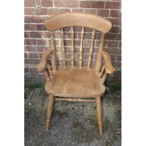 102 - 3X PINE CARVER CHAIRS  PLUS 1 OTHER
47 X 54 X 85CM