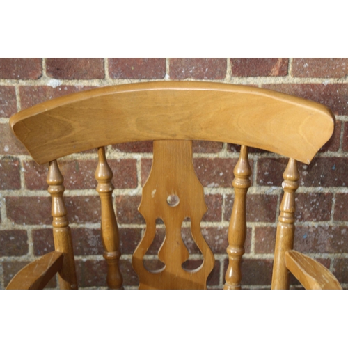 102 - 3X PINE CARVER CHAIRS  PLUS 1 OTHER
47 X 54 X 85CM