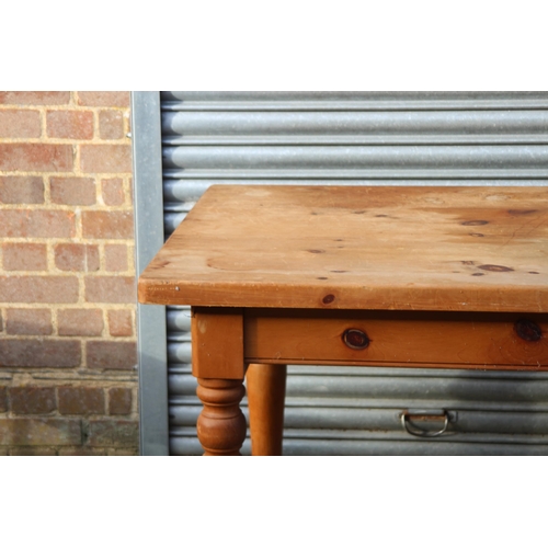 110 - SOLID PINE FARMHOUSE TABLE 
152 X 88 X 78CM