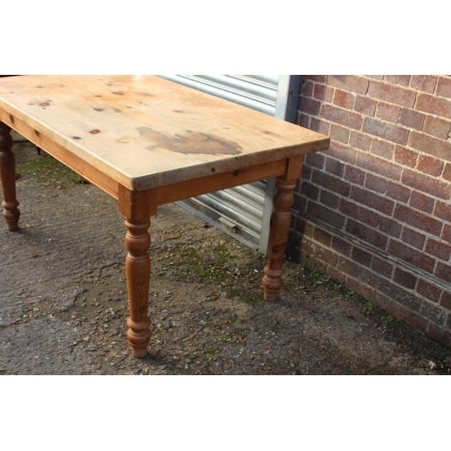 110 - SOLID PINE FARMHOUSE TABLE 
152 X 88 X 78CM